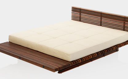 Hawaiian Bed by Pacific Green — palmwood and steel frame