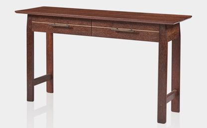 Millennium Hall Table by Pacific Green — palmwood and brass