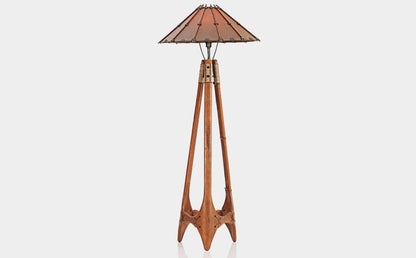 Navajo Lamp by Pacific Green — palmwood and A-grade leather