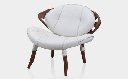 Zulu Armchair by Pacific Green — palmwood and A-grade leather