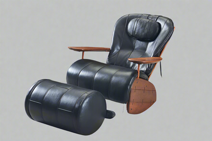 Havana Armchair by Pacific Green — palmwood and A-grade leather