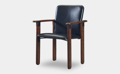 Messina Chair by Pacific Green — palmwood, steel frame and A-grade leather