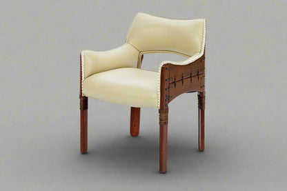 Tuvalu Chair by Pacific Green — palmwood, steel frame and A-grade leather